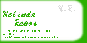 melinda rapos business card